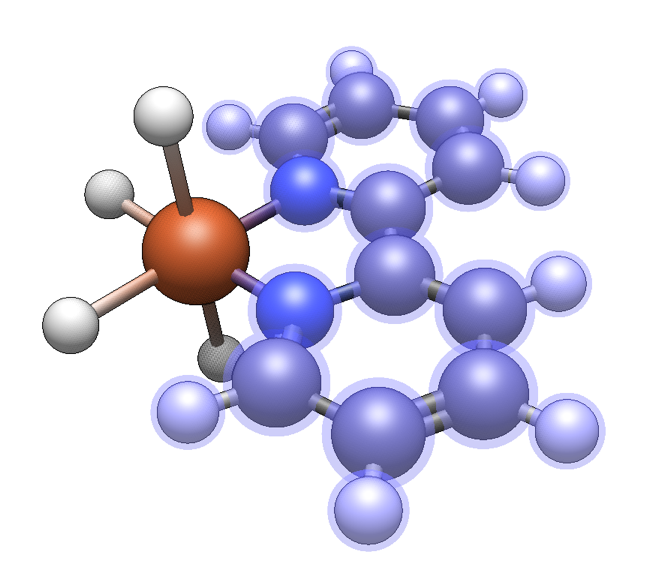 Iron bipyridine molecule